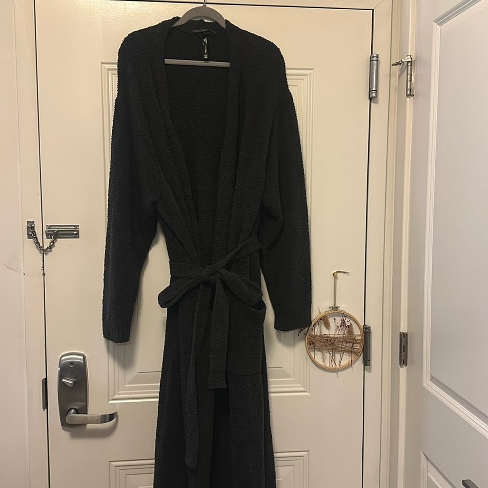 Fuzzy Gray Robe